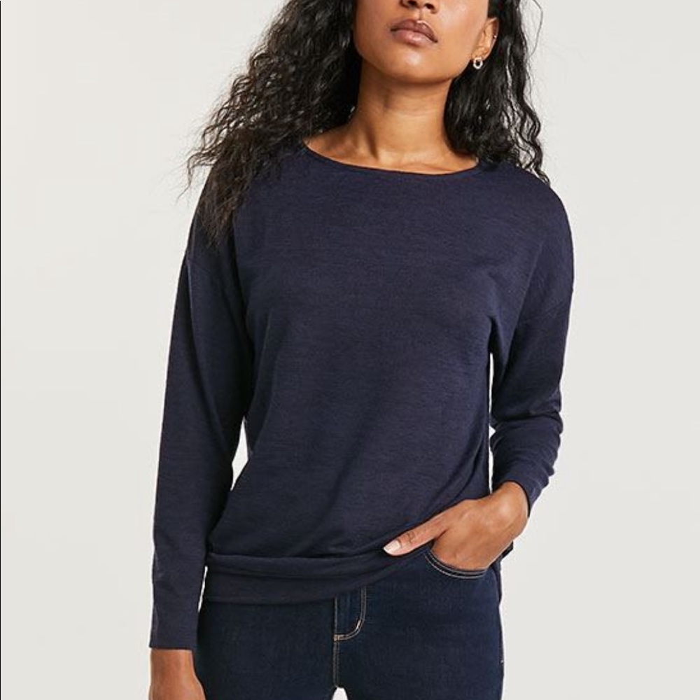Solid knit boatneck pullover Reitmans
